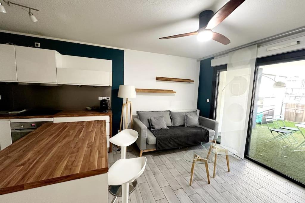 Bel Appart Design 2Ch, Mairie, Pkg, Wifi, Terrasse, Port Marianne Montpellier Exterior foto